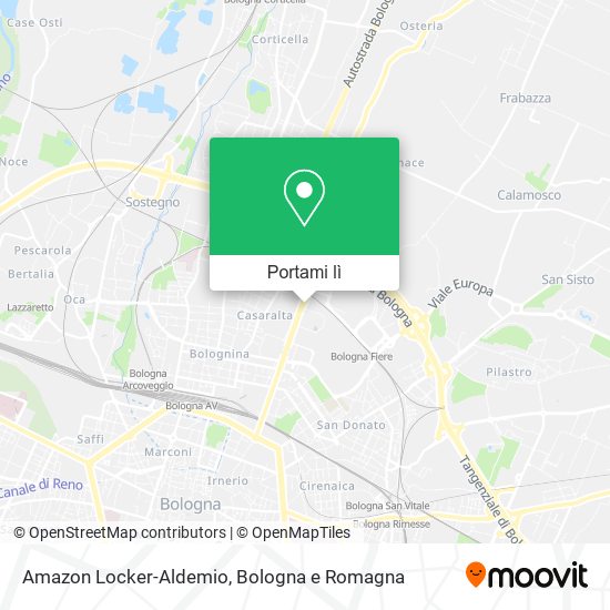 Mappa Amazon Locker-Aldemio