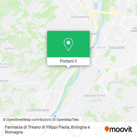 Mappa Farmacia di Treano di Filippi Paola