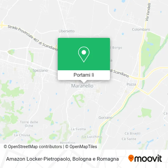 Mappa Amazon Locker-Pietropaolo