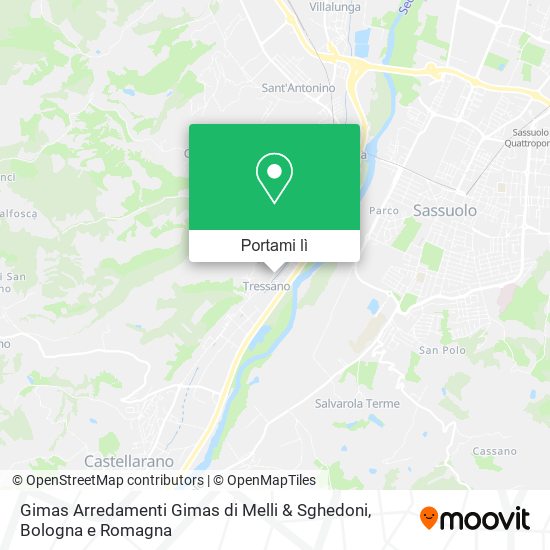 Mappa Gimas Arredamenti Gimas di Melli & Sghedoni