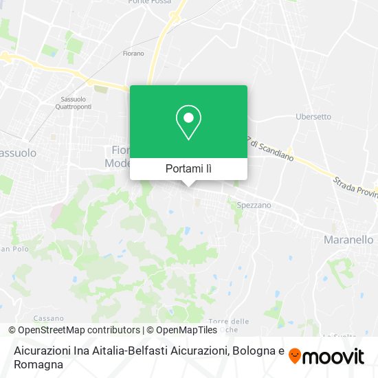 Mappa Aicurazioni Ina Aitalia-Belfasti Aicurazioni