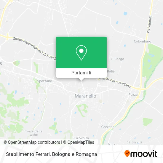 Mappa Stabilimento Ferrari