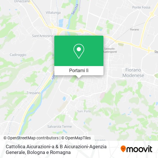 Mappa Cattolica Aicurazioni-a & B Aicurazioni-Agenzia Generale