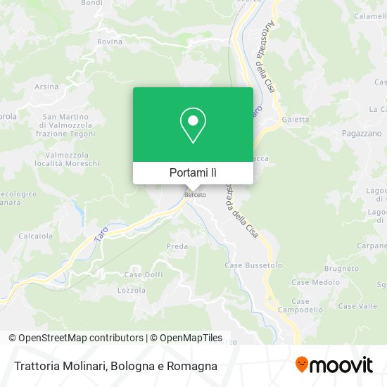 Mappa Trattoria Molinari