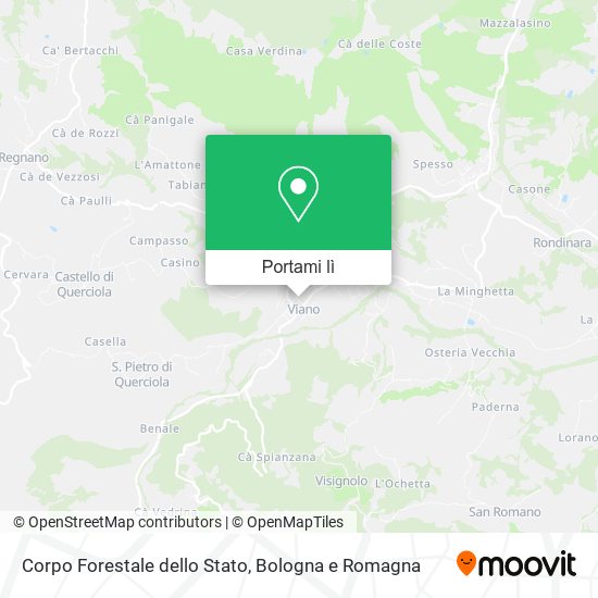 Mappa Corpo Forestale dello Stato