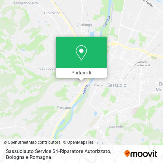 Mappa Sassuolauto Service Srl-Riparatore Autorizzato
