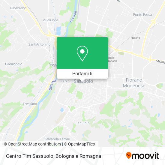 Mappa Centro Tim Sassuolo