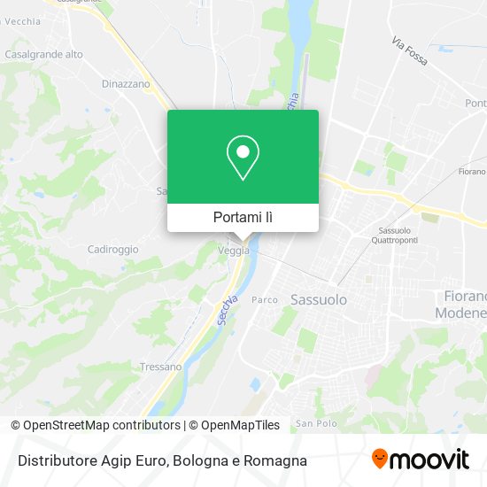 Mappa Distributore Agip Euro