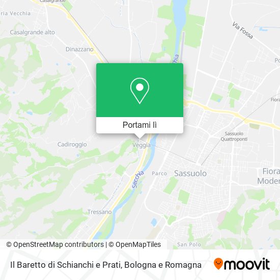 Mappa Il Baretto di Schianchi e Prati