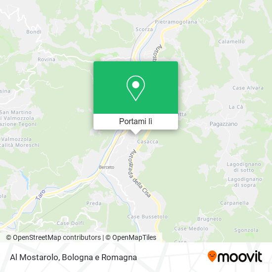 Mappa Al Mostarolo