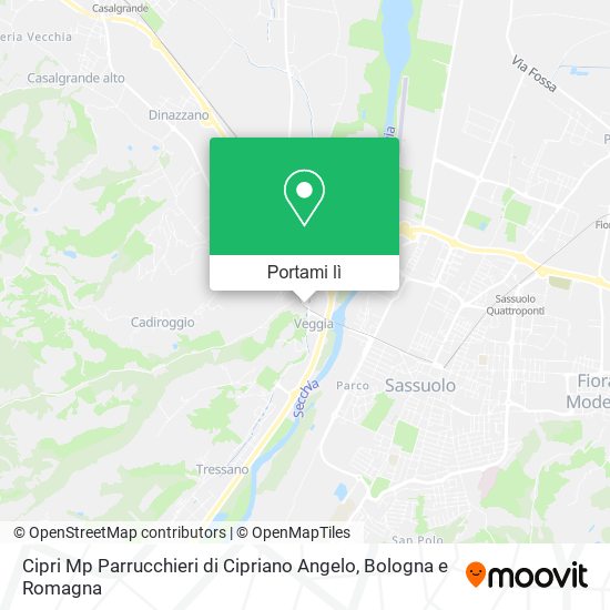 Mappa Cipri Mp Parrucchieri di Cipriano Angelo