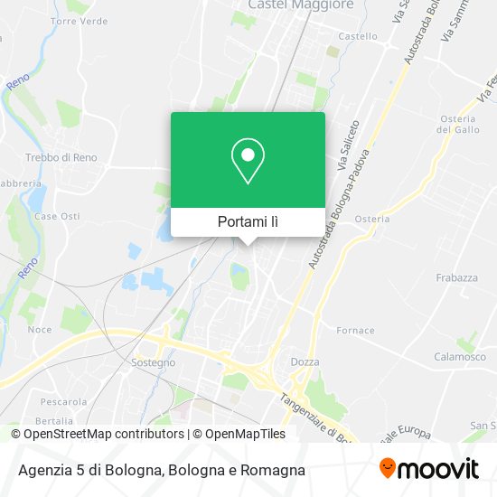 Mappa Agenzia 5 di Bologna