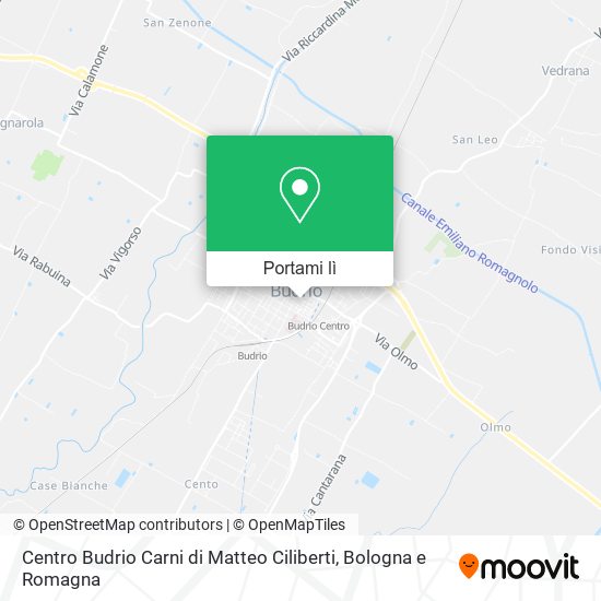 Mappa Centro Budrio Carni di Matteo Ciliberti