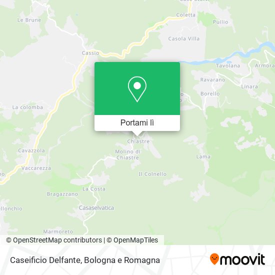 Mappa Caseificio Delfante