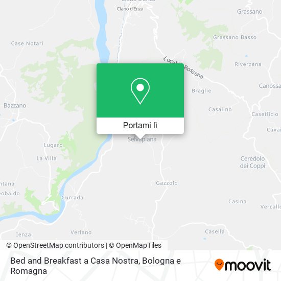 Mappa Bed and Breakfast a Casa Nostra