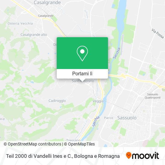 Mappa Teil 2000 di Vandelli Ines e C.