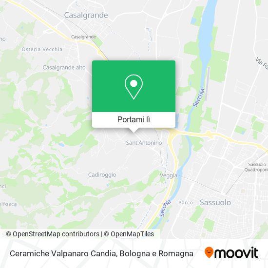 Mappa Ceramiche Valpanaro Candia