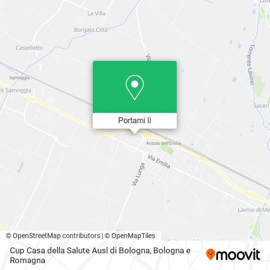 Mappa Cup Casa della Salute Ausl di Bologna
