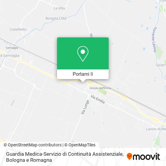 Mappa Guardia Medica-Servizio di Continuità Assistenziale