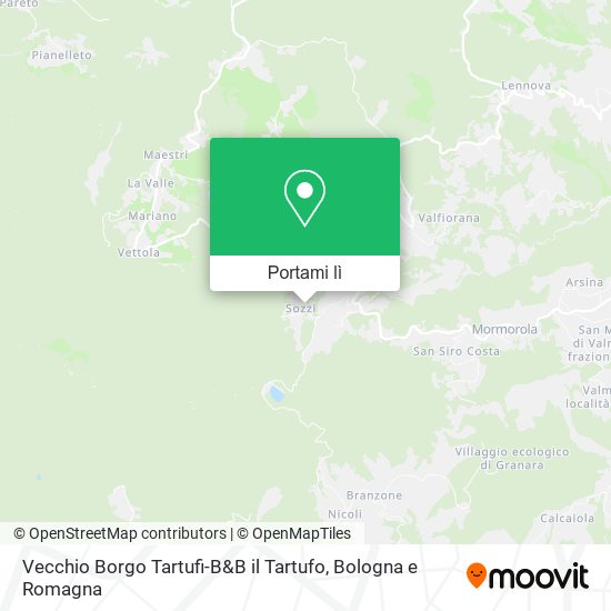 Mappa Vecchio Borgo Tartufi-B&B il Tartufo