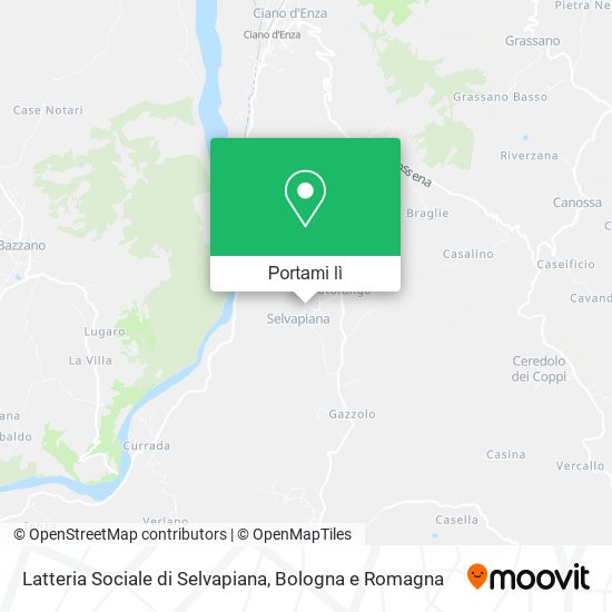 Mappa Latteria Sociale di Selvapiana