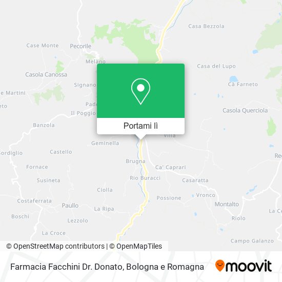 Mappa Farmacia Facchini Dr. Donato