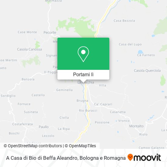 Mappa A Casa di Bio di Beffa Aleandro