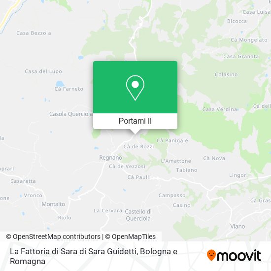 Mappa La Fattoria di Sara di Sara Guidetti