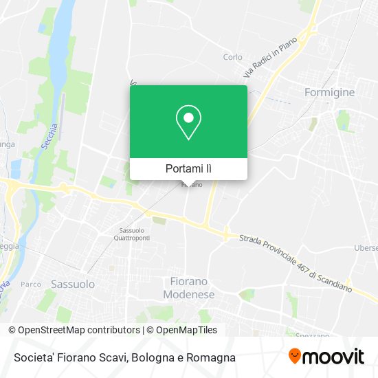 Mappa Societa' Fiorano Scavi