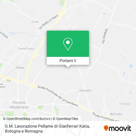 Mappa G.M. Lavorazione Pellame di Gianferrari Katia