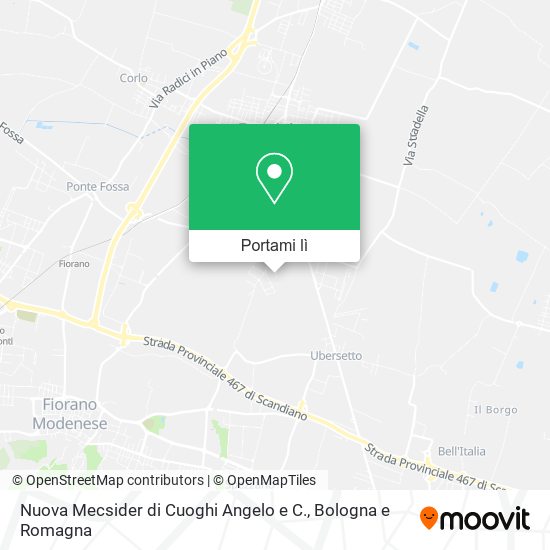 Mappa Nuova Mecsider di Cuoghi Angelo e C.