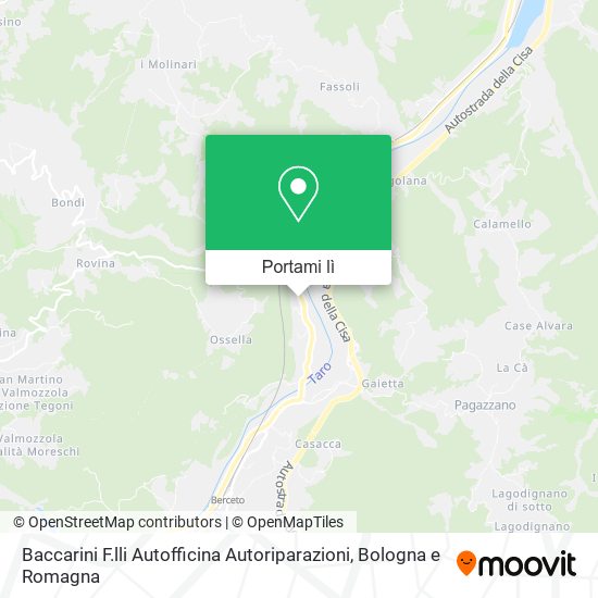 Mappa Baccarini F.lli Autofficina Autoriparazioni