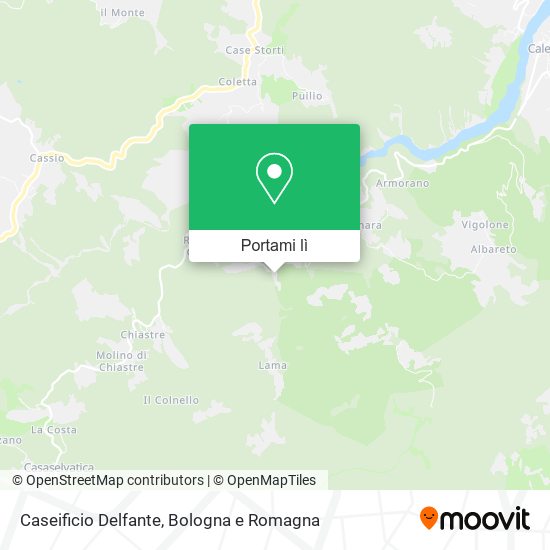 Mappa Caseificio Delfante