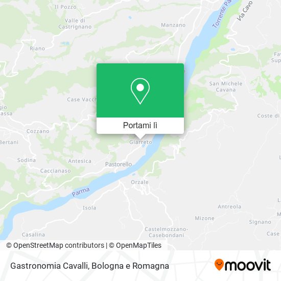 Mappa Gastronomia Cavalli