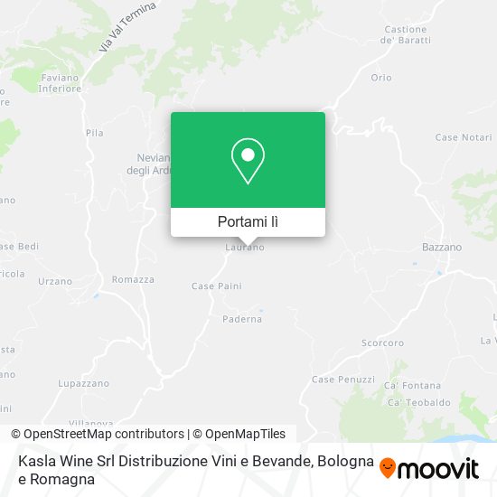 Mappa Kasla Wine Srl Distribuzione Vini e Bevande