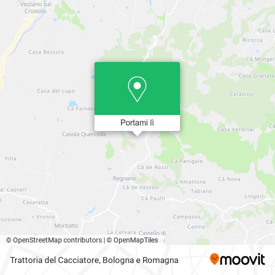 Mappa Trattoria del Cacciatore