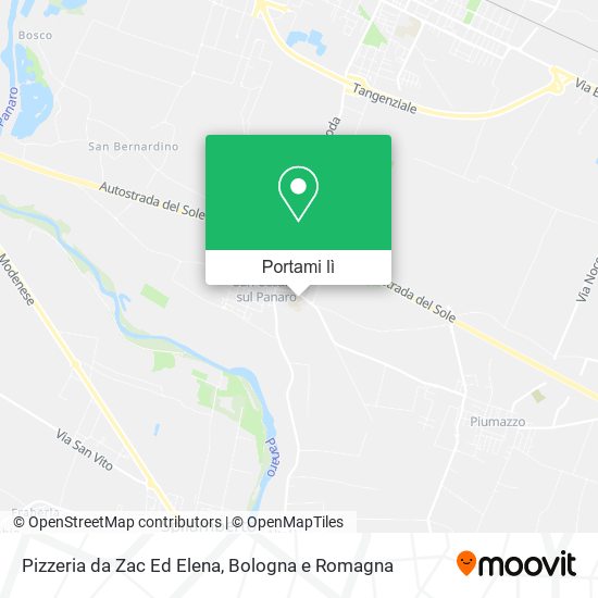 Mappa Pizzeria da Zac Ed Elena