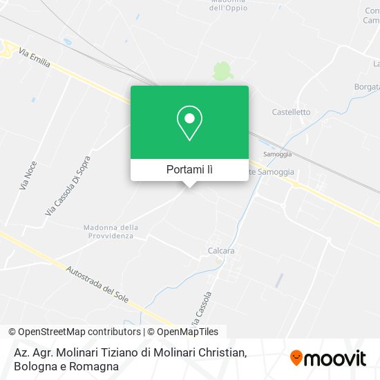 Mappa Az. Agr. Molinari Tiziano di Molinari Christian