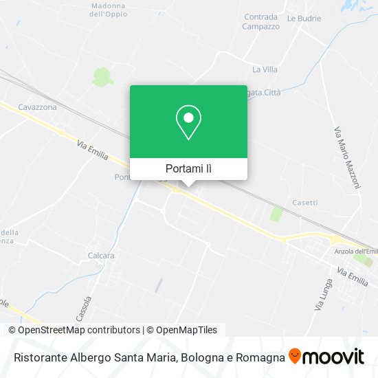 Mappa Ristorante Albergo Santa Maria