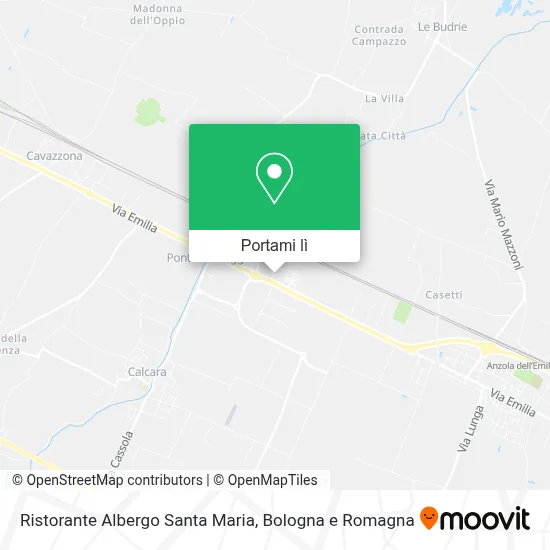 Mappa Ristorante Albergo Santa Maria