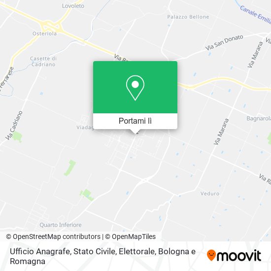 Mappa Ufficio Anagrafe, Stato Civile, Elettorale