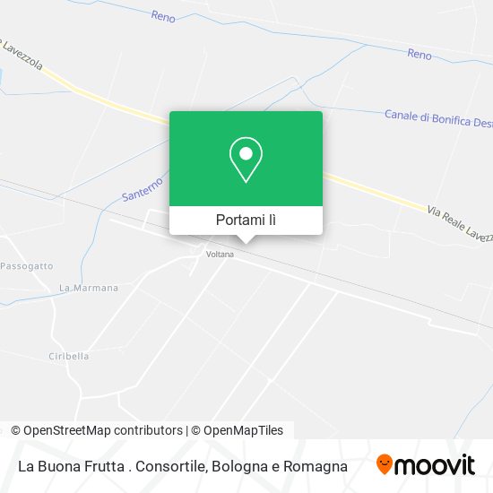 Mappa La Buona Frutta . Consortile