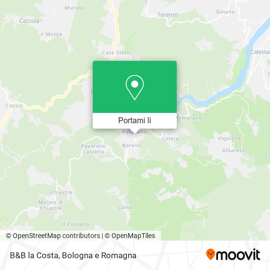 Mappa B&B la Costa
