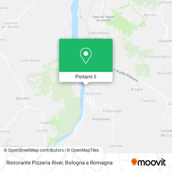 Mappa Ristorante Pizzeria River