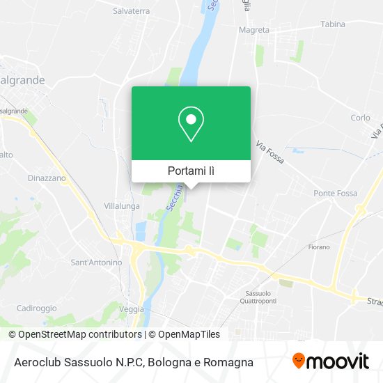 Mappa Aeroclub Sassuolo N.P.C