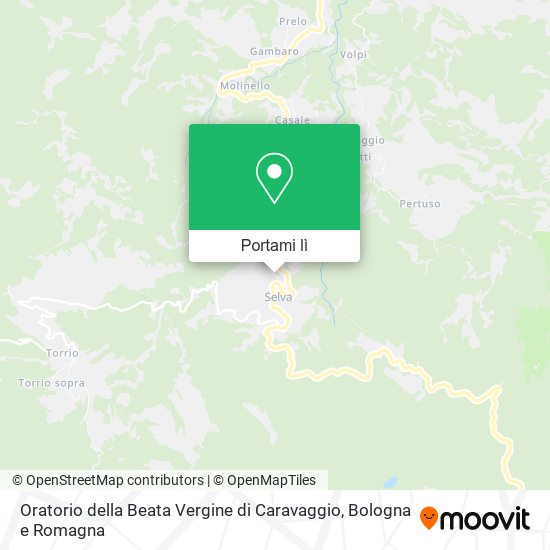 Mappa Oratorio della Beata Vergine di Caravaggio