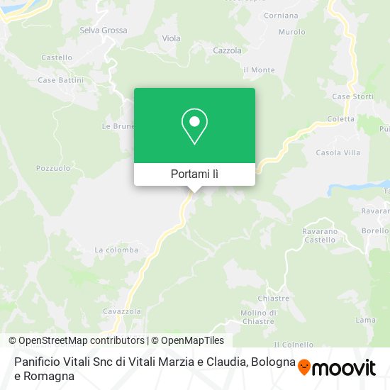 Mappa Panificio Vitali Snc di Vitali Marzia e Claudia
