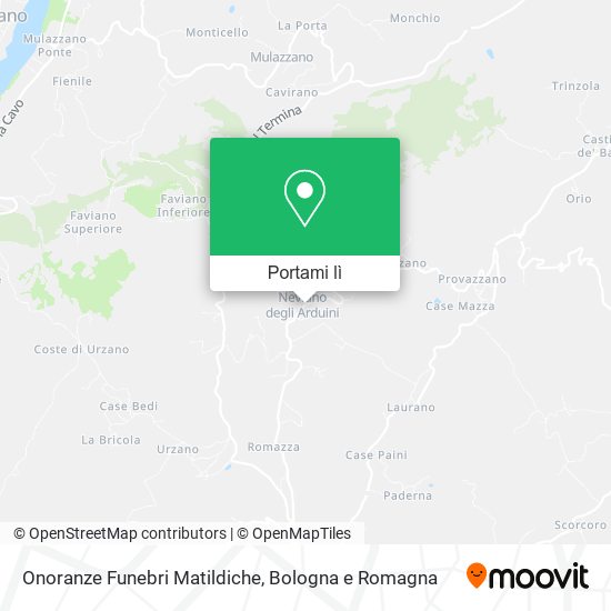 Mappa Onoranze Funebri Matildiche