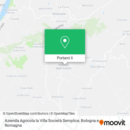 Mappa Azienda Agricola la Villa Società Semplice