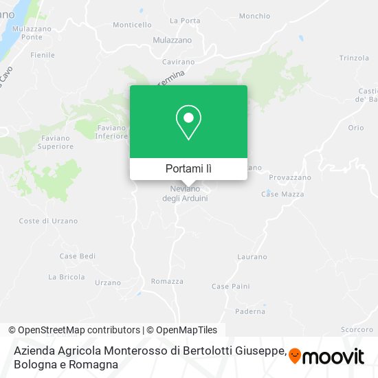 Mappa Azienda Agricola Monterosso di Bertolotti Giuseppe